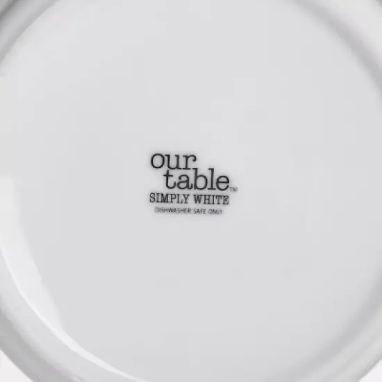 Our Table Simply White 132 Ounce Porcelain Word Cookie Jar With Air Tight Lid image {3}