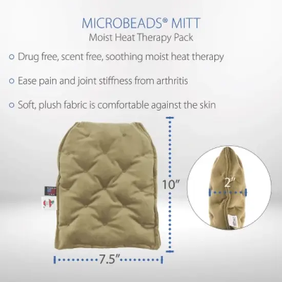 Core Products MicroBeads Moist Heat Therapy Arthritis Mitt image {3}