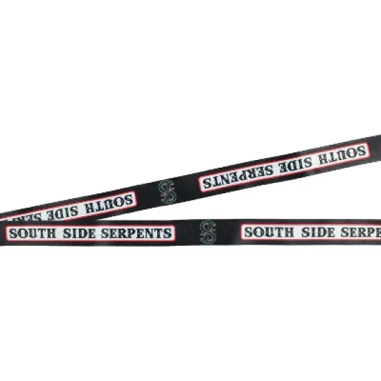Riverdale Southside Serpents ID Lanyard Badge With 2" Rubber Charm Pendant image {3}
