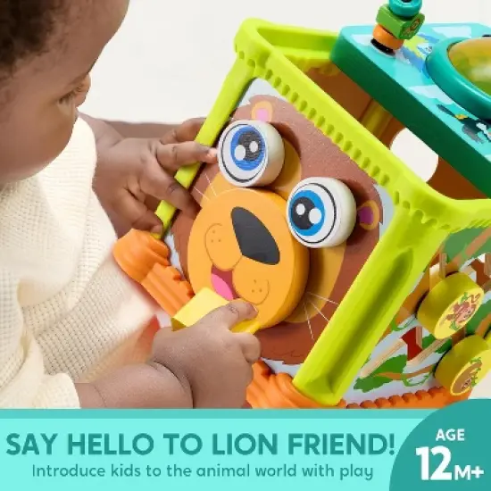 Joyfy Wooden Activity Cube, JungleMontessori Toys, Baby Educational Learning Toys for Toddlers 1 2 3 Year Old, Easter Birthday Gift for Boys Girls image {1}