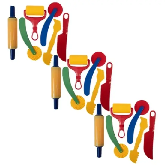 Learning Advantage Dough Tools, 6 Per Set, 3 Sets image {4}