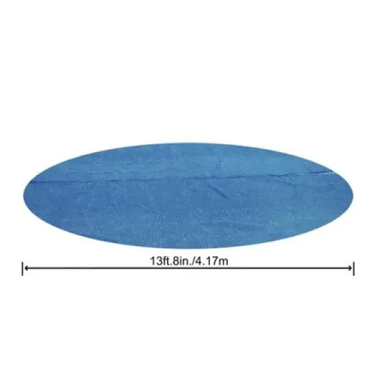 Bestway Flowclear Round Above Ground Solar Pool Cover Only for Pool Water Maintenance of Swimming Pools image {1}