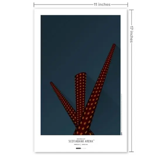 NHL Toronto Maple Leafs Minimalist Scotiabank Arena Art Poster Print image {2}