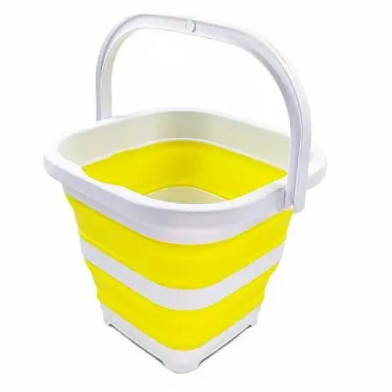 SAMMART 5L (1.3 Gallon) Collapsible Rectangular Handy Basket/Bucket image {14}