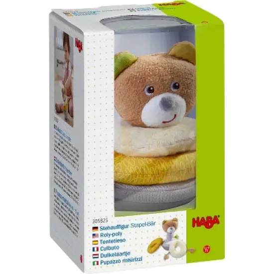 HABA Roly Poly Bear Soft Wobbling & Chiming Baby Toy image {6}