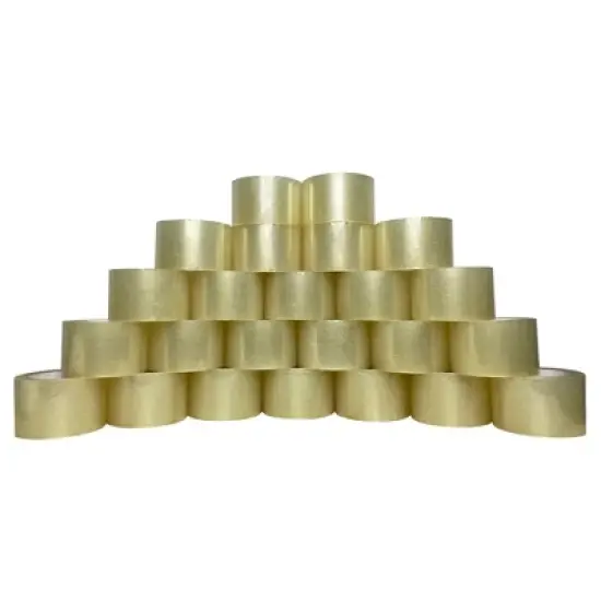 UOFFICE Clear Acrylic Tape 3" x 110 Yds, 1.7 Mil, 24 Rolls/Case image {5}