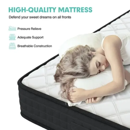 8'' Queen/Full/King Size Memory Foam Bed Mattress Medium Firm Breathable Pressure Relieve image {6}