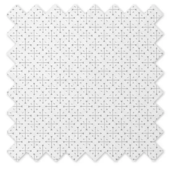 Bacati - Love Quilted Muslin Changing Pad Cover Gray image {8}