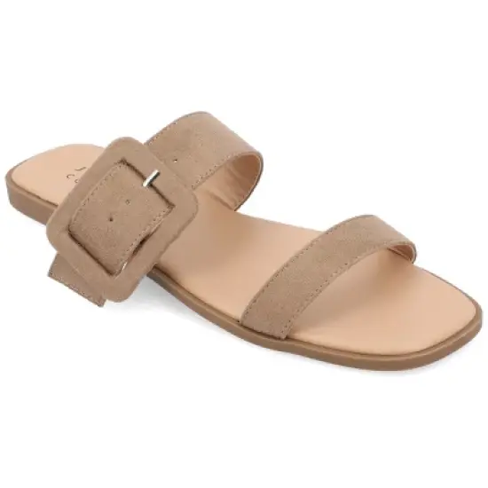 Journee Collection Womens Kerris Tru Comfort Foam Multi Strap Slip On Sandals image {13}