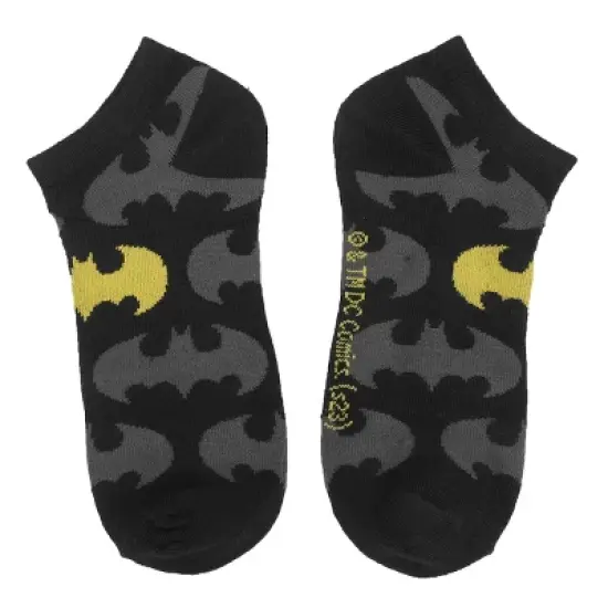Batman Hero & Logo Women's 5-Pair Ankle Socks image {1}