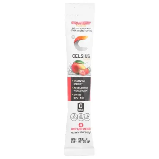 Celsius Live Fit, Strawberry Mango, 14 On-The-Go-Packets, 0.18 oz (5.02 g) Each image {2}