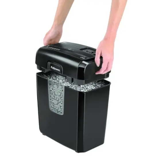 Fellowes MicroCut Shredder with Wastebasket Black image {2}