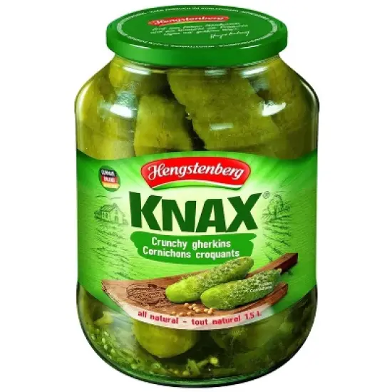 Hengstenberg Crunchy Gherkin Pickle - Case of 6/57.5 oz image {1}