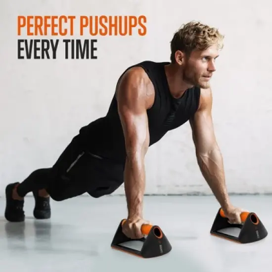 SQUATZ Multi-Function Push-Up Rack - Sturdy Handles with Elastic Resistance Bands - Ideal for Home Gym Workouts image {3}