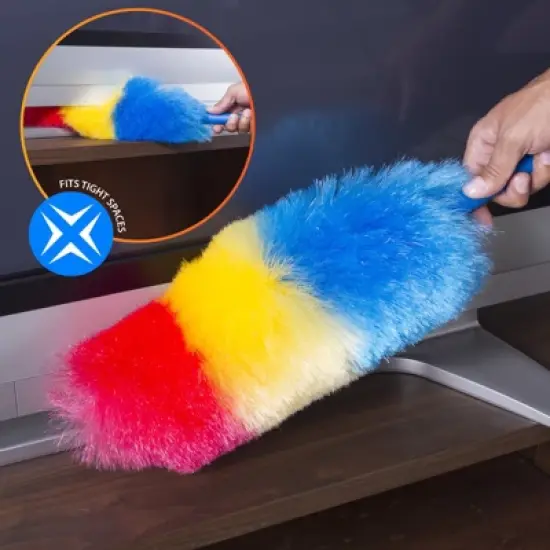 Kitchen + Home Rainbow Static Duster - 23" Electrostatic Feather Duster image {3}