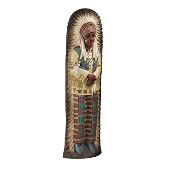 Design Toscano Chief Lone Raven Replica Turn-of-the-Century Advertising Wall Sculpture image {1}