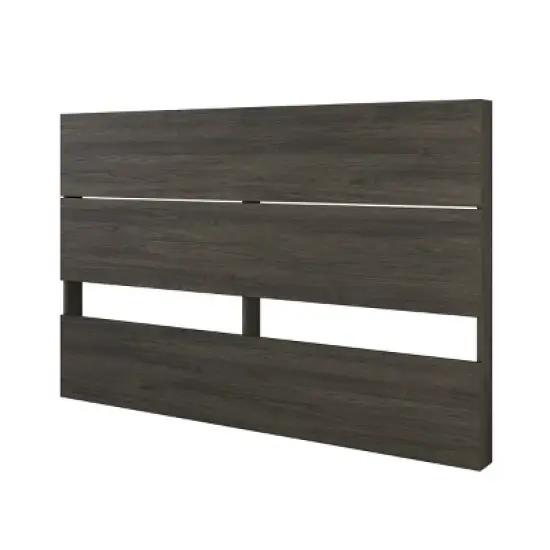 4pc Queen Apollo Bedroom Set Bark Gray/Black - Nexera image {1}