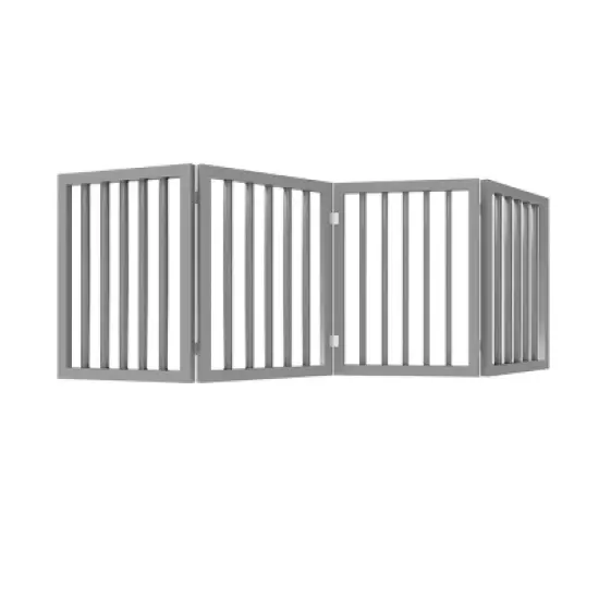 Pet Adobe Indoor Pet Gate - Folding Dog Gate for Stairs or Doorways - Freestanding Pet Fence for Cats and Dogs image {6}
