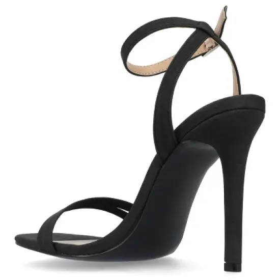 Journee Collection Womens Yevva Ankle Strap Stiletto Open Toe Pumps image {6}
