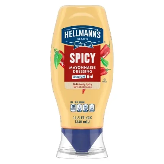 Hellmann's Spicy Mayonnaise Dressing  - 11.5 fl oz image {1}