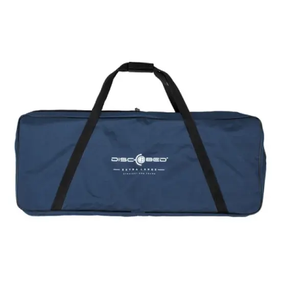 Disc-O-Bed XL Outdoor Modular 1 Person Single Camping Cot Portable Bed with 2 Height Options for Adults, Sleep Solution for Tents, Navy image {1}