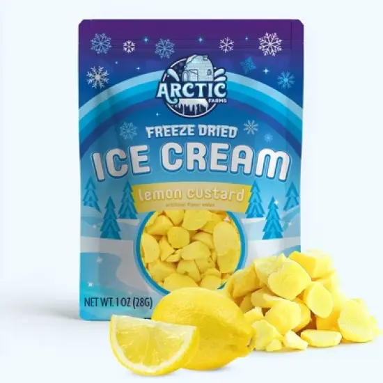 Arctic Farms Freeze Dried Ice Cream That Does Not Melt (Bits) (Lemon Custard) image {6}