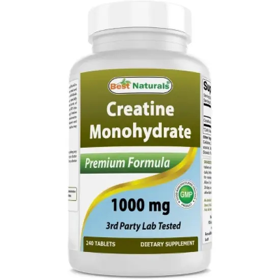 Best Naturals Creatine Monohydrate 1000 mg 240 Tablets image {4}