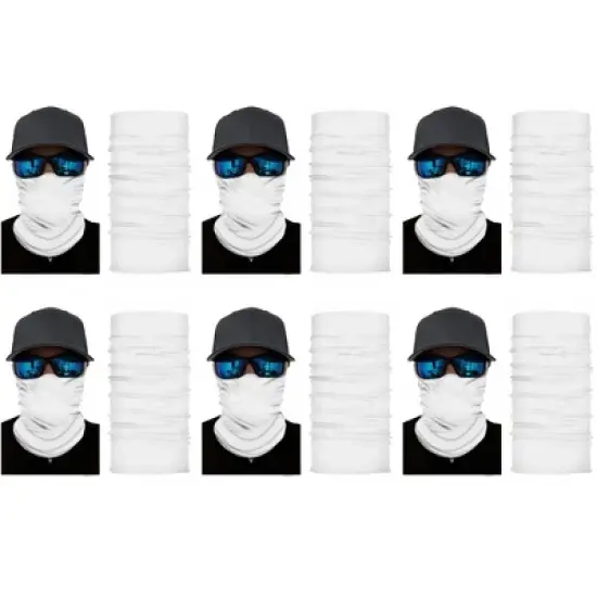 6 Pack Neck Gaiters Versatile for Outdoor Sports Work or Travel image {16}