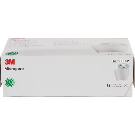 3M Micropore 2x10yds Surgical Paper Tapes, 6 Ea (10 Pack) image {1}