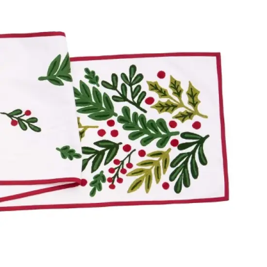 C&F Home Botanical Christmas Table Runner 14" x 72" image {2}