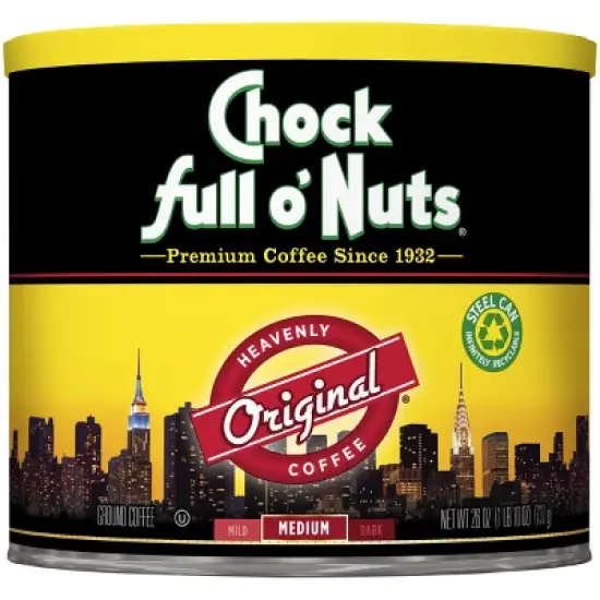 Chock full o'Nuts Original Medium Roast Ground Coffee - 26oz image {6}