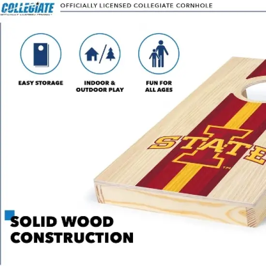 NCAA Iowa State Cyclones 1'x2' Wood Cornhole Set image {2}