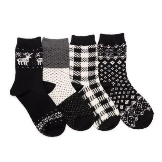 MUK LUKS Women's 4 Pack Holiday Boot Socks image {1}