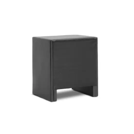Frey Upholstered Modern Nightstand - Baxton Studio image {5}