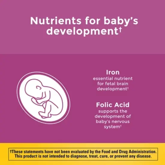 Nature Made Prenatal Multivitamin with Folic Acid Tablets image {3}