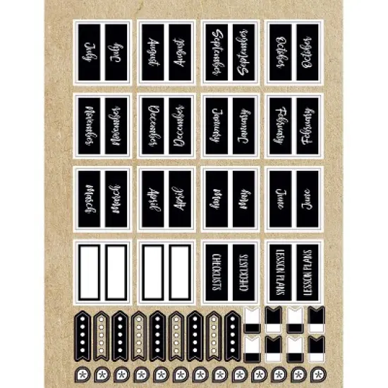 Schoolgirl Style Simply Stylish Teacher Planner Plan Book image {1}