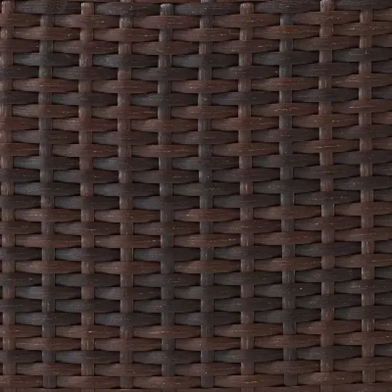 Catalina 6pc Outdoor Wicker Sectional Set - Sand/Brown - Crosley image {4}