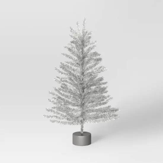 24" Unlit Tinsel Mini Artificial Christmas Tree - Wondershop&trade; image {4}