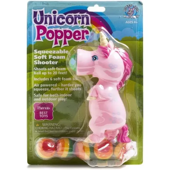 Hog Wild Pink Unicorn Popper Toy image {5}