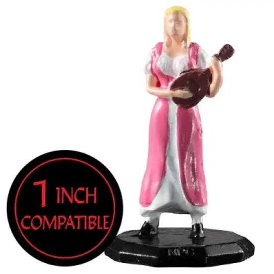 Monster Townsfolk Mini Fantasy Figures - Entertainer Workers - 8pc Hand-Painted Miniatures (2X of 4 Unique Sculpts) image {1}