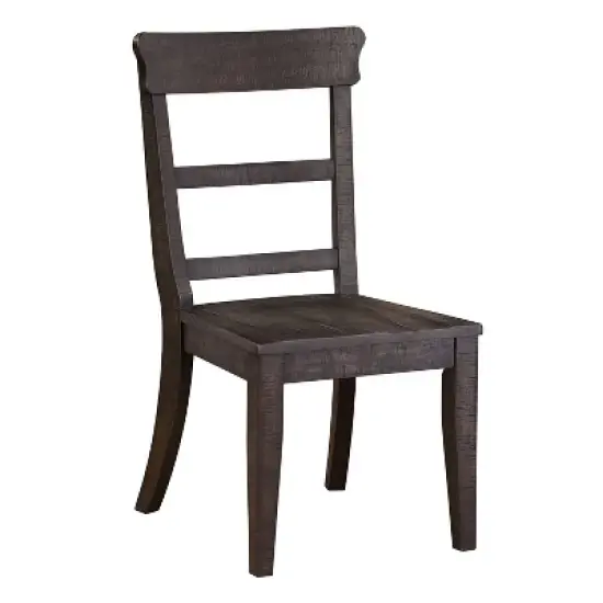 2pk Strasbourg Rustic Ladder Back Side Chairs - HOMES: Inside + Out image {3}