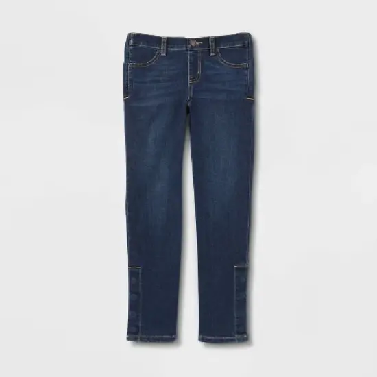 Girls' Adaptive Jeans - Cat & Jack&trade; Dark Wash image {4}