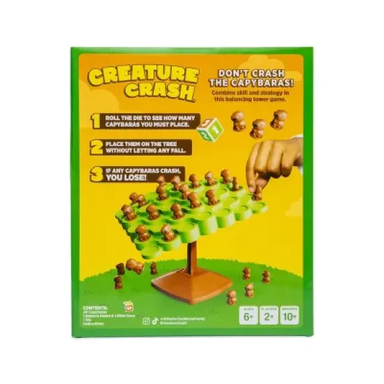 Capybara Crash Toppling Tower by What Do You Meme?: Creative Thinking Classic Board Game, 2+ Players, 5-15 Min Game image {7}