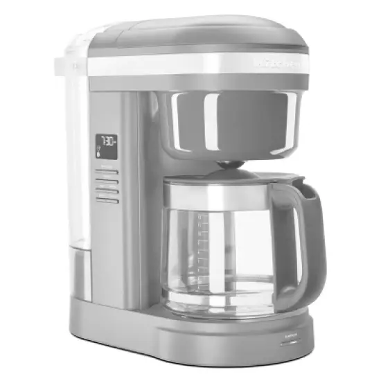 KitchenAid 12-Cup Coffee Maker with Spiral Showerhead - Matte Gray - KCM1208DG: Programmable Drip, Permanent Filter image {5}