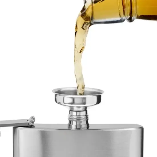 True Oracle Flask Funnel - Stainless Steel Funnel - Small Funnel for Flasks and Bottles - Dishwasher Safe Set of 1 image {4}