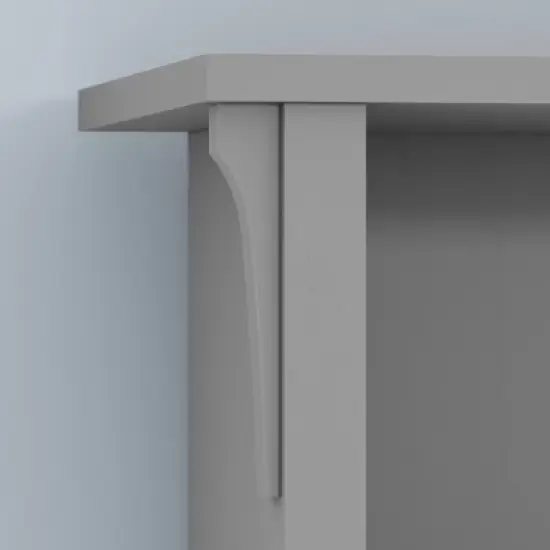 Salinas Hall Tree with Storage Bench Gray - Bush Furniture image {2}