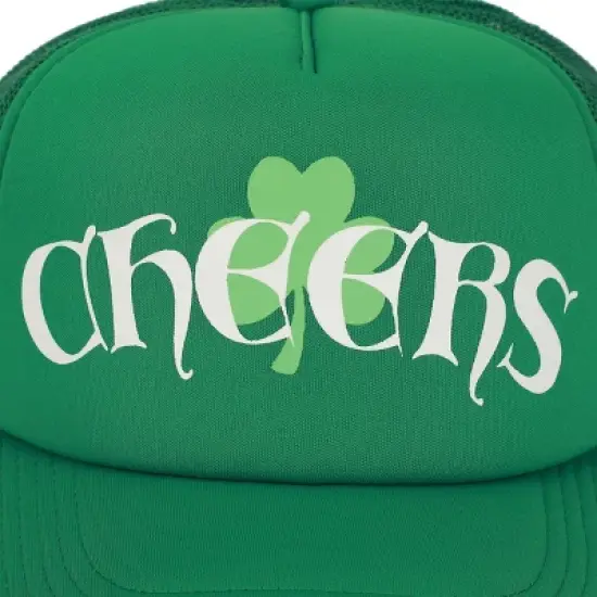 St. Patrick's Day Cheers Green Trucker Hat image {3}
