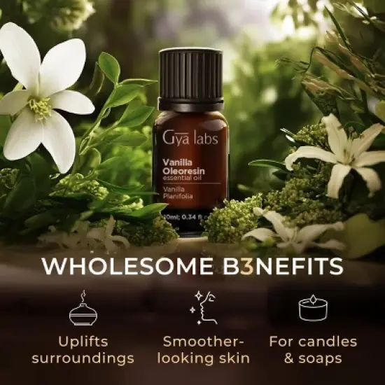 Gya Labs Vanilla Essential Oil Long Lasting Perfume- 0.34 Fl Oz - image {4}