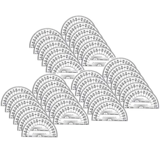 Charles Leonard Protractor Plastic, 4-Inch, 12 Per Pack, 3 Packs image {4}