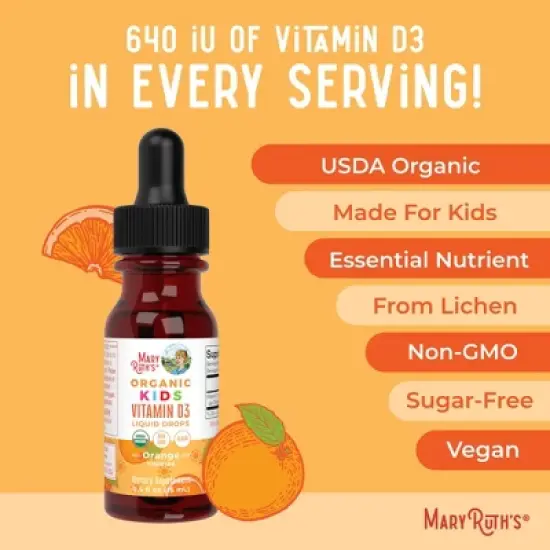 Organic Kids Vitamin D3 Liquid Drops image {6}